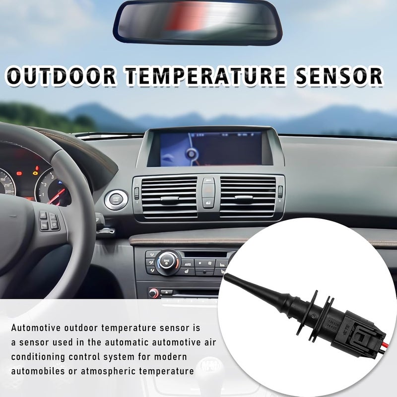 BSAMZO Outside Ambient Air Temperature Temp Sensor - Connector Pigtail Plug Compatible with BMW M3 M5 M6 X3 X5 X6 Z4 Z8 128i 323i 325i 328i 330Ci 528i 530i 550i Mini Cooper 65816905133 65816905050 - Image 5